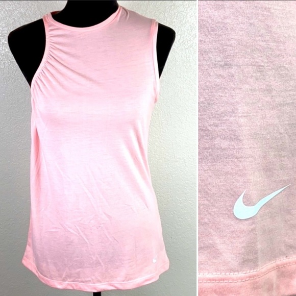 Nike Tops - [ NIKE ] Dri Fit Unique Pink Tank Top